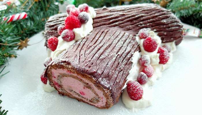 A bûche de Noël é uma tradição francesa muito forte no Natal.