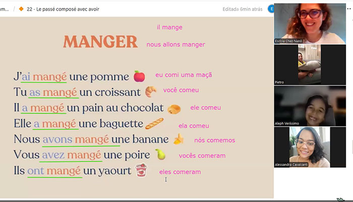 Turma de francês para crianças TPA 4
